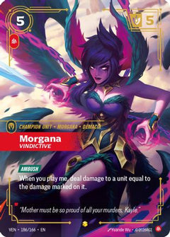 Morgana, Vindictive (Overnumbered) (186/166) - Vendetta Foil-1
