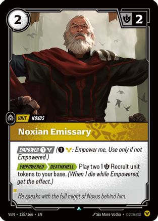 Noxian Emissary (128/166) - Vendetta Foil-1