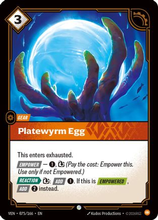 Platewyrm Egg (075/166) - Vendetta Foil-1