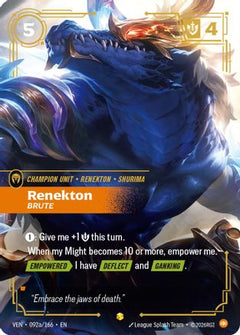 Renekton, Brute (Alternate Art) (092a/166) - Vendetta Foil-1