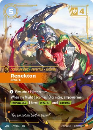 Renekton, Brute (Overnumbered) (177/166) - Vendetta Foil-1