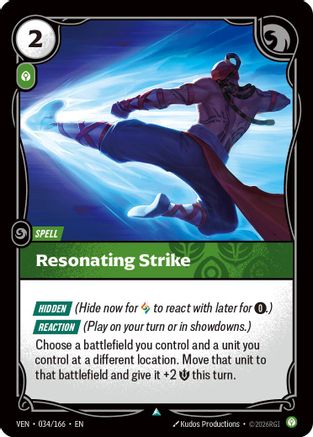 Resonating Strike (034/166) - Vendetta Foil-1