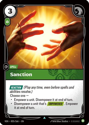 Sanction (035/166) - Vendetta Foil-1