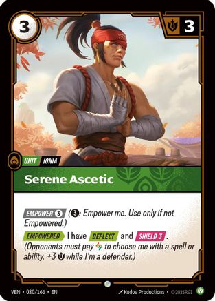 Serene Ascetic (030/166) - Vendetta Foil-1
