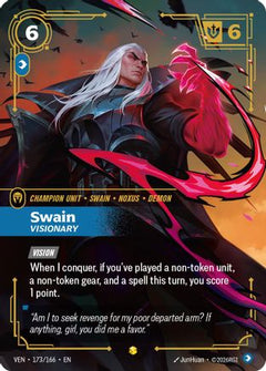 Swain, Visionary (Overnumbered) (173/166) - Vendetta Foil-1