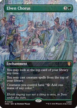 Elven Chorus (Borderless) (HOC-026) - The Hobbit: Eternal-Legal-1