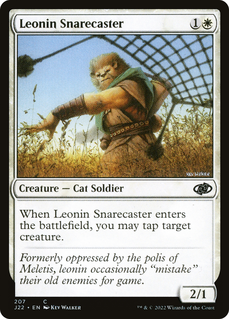 Leonin Snarecaster [Jumpstart 2022]-1