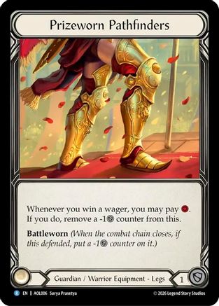 Prizeworn Pathfinders (AOL006) - Armory Deck: Olympia, Prized Fighter Rainbow Foil-1