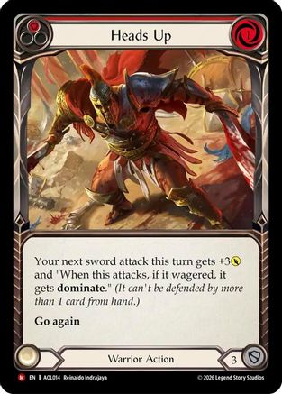 Heads Up (AOL014) - Armory Deck: Olympia, Prized Fighter-1