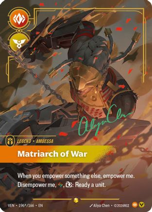 Ambessa - Matriarch of War (Signature) (196*/166) - Vendetta Foil-1