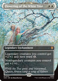 Flowering of the White Tree (Borderless) (HOC-014) - The Hobbit: Eternal-Legal Foil-1