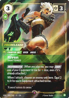 Riven, Shattered (041/166) - Riftbound Organized Play Promotional Cards Foil-1