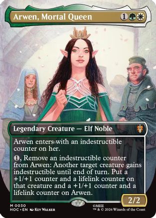 Arwen, Mortal Queen (Borderless) (HOC-030) - The Hobbit: Eternal-Legal-1