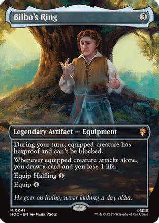 Bilbo's Ring (Borderless) (HOC-041) - The Hobbit: Eternal-Legal Foil-1