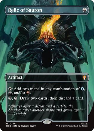 Relic of Sauron (Borderless) (HOC-046) - The Hobbit: Eternal-Legal Foil-1