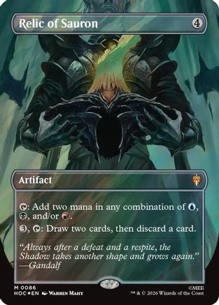 Relic of Sauron (Borderless) (Surge Foil) (HOC-086) - The Hobbit: Eternal-Legal Foil-1