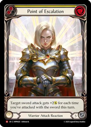 Point of Escalation (Extended Art) (MPW025) - Mastery Pack Warrior Rainbow Foil