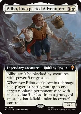Bilbo, Unexpected Adventurer (Extended Art) (HOC-098) - The Hobbit: Eternal-Legal Foil-1
