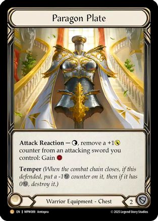 Paragon Plate (MPW009) - Mastery Pack Warrior Cold Foil