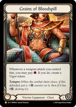 Grains of Bloodspill (MPW010) - Mastery Pack Warrior Rainbow Foil-1