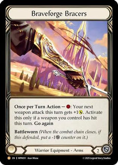 Braveforge Bracers (MPW011) - Mastery Pack Warrior Rainbow Foil-1