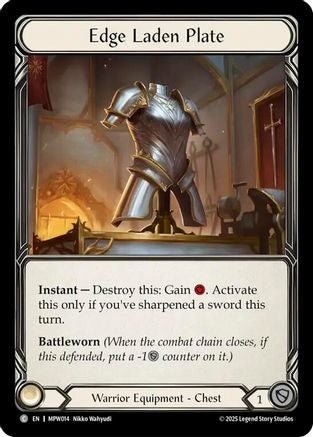 Edge Laden Plate (MPW014) - Mastery Pack Warrior-1