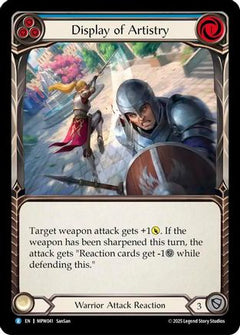 Display of Artistry (Blue) (MPW041) - Mastery Pack Warrior Rainbow Foil-1