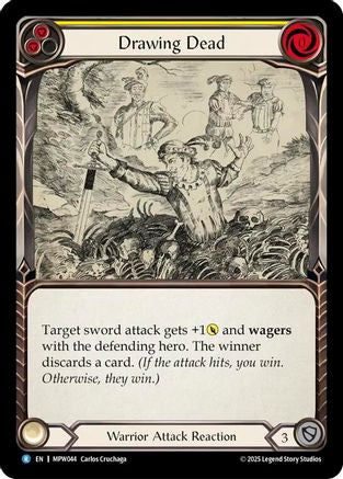 Drawing Dead (Yellow) (MPW044) - Mastery Pack Warrior Rainbow Foil-1