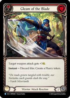 Gleam of the Blade (Red) (MPW045) - Mastery Pack Warrior Rainbow Foil-1