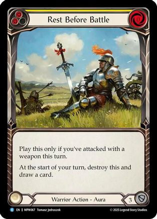 Rest Before Battle (Yellow) (MPW067) - Mastery Pack Warrior-1