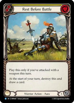 Rest Before Battle (Yellow) (MPW067) - Mastery Pack Warrior Rainbow Foil-1