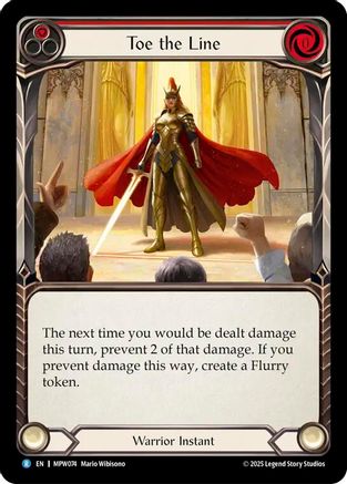 Toe the Line (Red) (MPW074) - Mastery Pack Warrior-1