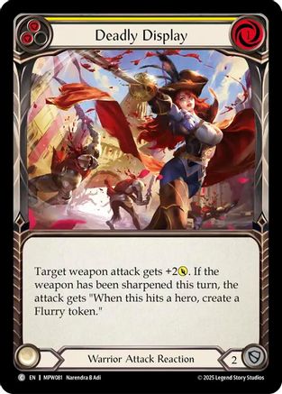 Deadly Display (Yellow) (MPW081) - Mastery Pack Warrior-1