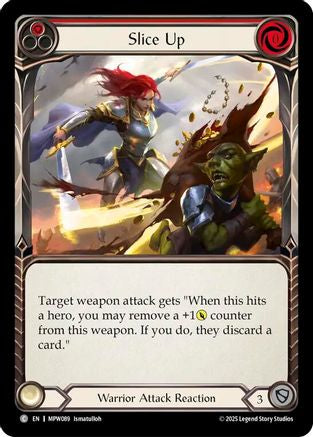 Slice Up (Red) (MPW089) - Mastery Pack Warrior Rainbow Foil-1