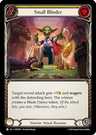 Small Blinder (Yellow) (MPW091) - Mastery Pack Warrior Rainbow Foil-1