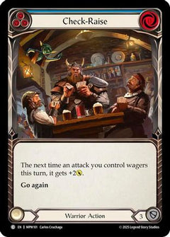 Check-Raise (Blue) (MPW101) - Mastery Pack Warrior Rainbow Foil-1