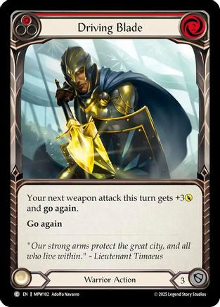 Driving Blade (Red) (MPW102) - Mastery Pack Warrior-1