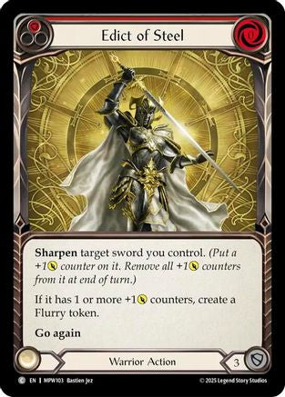 Edict of Steel (Red) (MPW103) - Mastery Pack Warrior-1