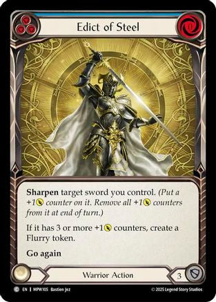 Edict of Steel (Blue) (MPW105) - Mastery Pack Warrior-1