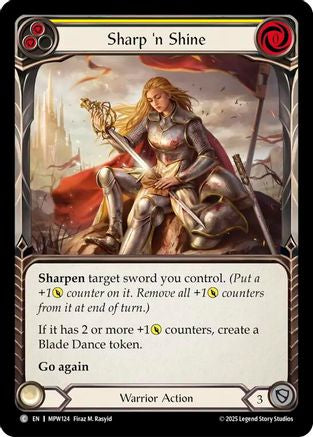 Sharp 'n Shine (Yellow) (MPW124) - Mastery Pack Warrior Rainbow Foil-1