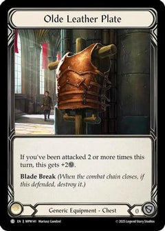 Olde Leather Plate (MPW141) - Mastery Pack Warrior Cold Foil-1