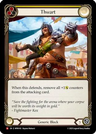 Thwart (Yellow) (MPW145) - Mastery Pack Warrior-1