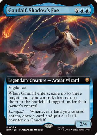 Gandalf, Shadow's Foe (Extended Art) (HOC-099) - The Hobbit: Eternal-Legal-1