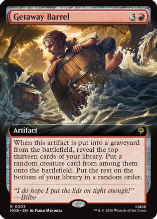 Getaway Barrel (Extended Art) (HOB-303) - The Hobbit: Eternal-Legal-1