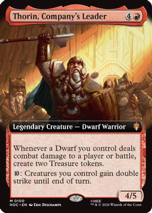 Thorin, Company's Leader (Extended Art) (HOC-100) - The Hobbit: Eternal-Legal Foil-1