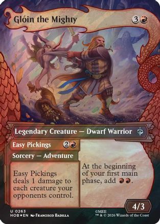 Gloin the Mighty (Showcase) (Surge Foil) (HOB-263) - The Hobbit Foil-1