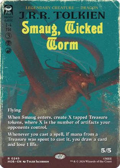 Smaug, Wicked Worm (Borderless) (HOB-245) - The Hobbit Foil-1