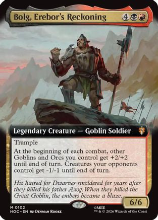 Bolg, Erebor's Reckoning (Extended Art) (HOC-102) - The Hobbit: Eternal-Legal-1