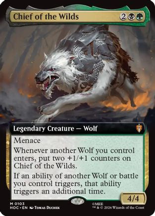 Chief of the Wilds (Extended Art) (HOC-103) - The Hobbit: Eternal-Legal Foil-1