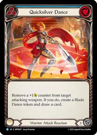 Quicksilver Dance (MPW047) - Mastery Pack Warrior Rainbow Foil-1